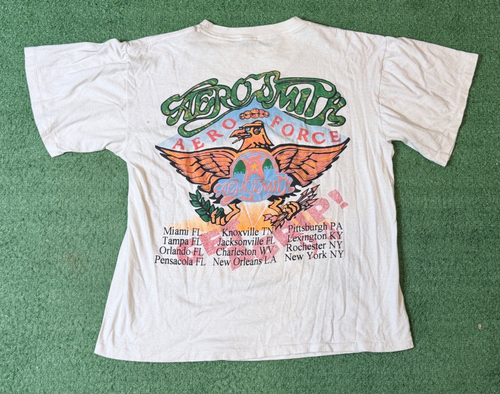 Camicia Aerosmith Vintage Punto Singolo Get A Grip 1994 Tour Taglia Uomo XL - Foto 2 di 7