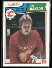 1983-84 O-Pee-Chee Jim Jackson RC #84 Calgary Flames