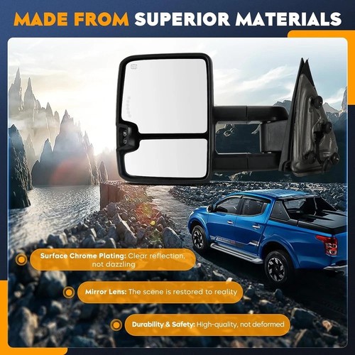 Abschleppspiegel Chrom für Chevy GMC 2014-2018 Silverado 1500 Sierra 1500 2500 - Bild 8 von 9