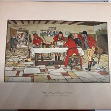 Cecil Aldin “ The Fallowfield Hunt”  Set Of Five Colored Prints