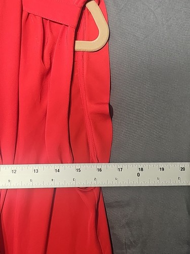 Ann Taylor Assimetrical Vintage Red Top Sz 12 - Picture 3 of 5