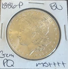 1886 MORGAN SILVER DOLLAR FROM ORIGINAL BANK BAG GEM BU US MINT  Free SHIPPING