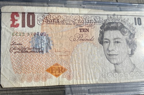 Alter 10 £ Zehn Pfund Schein Lowther Darwin Jahr 2000 EC22 selten im Etui schwer zu finden - Bild 8 von 8