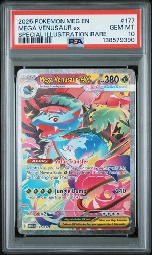 2025 POKEMON MEGA EVOLUTION SPECIAL ILLUSTRATION RARE MEGA VENUSAUR EX PSA 10