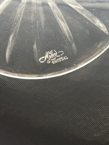 AJKA Emerald Green Cut to Clear Crystal Balloon Wine Goblet Set of 2 - Foto 11 di 11