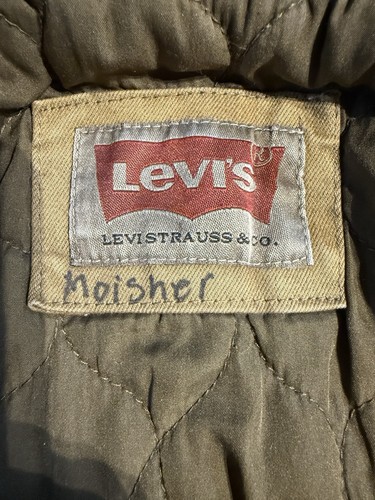 Levi's Cotton Twill Men's Trucker/Military/Field Jacket in Tan/Brown Medium - Picture 6 of 12