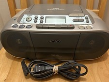 Sony CFD-S01 AM/FM Radio Boombox R/RW CD  Player Cassette Tape Tested
