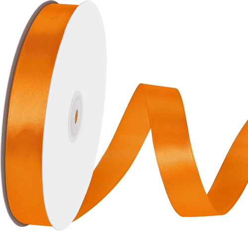 Orange Satinband 7/8 Zoll x 100 Yards Stoffbänder für Geschenkverpackung Schleifen B - Bild 1 von 6