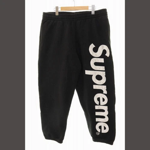 Supreme SATIN APPLIQUE SWEAT PANTALON NOIR XL A Occasion d0f4af4e0e6d1223aa2f710ec8bf9