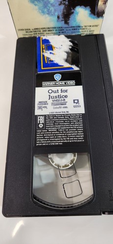 1991 Warner Home Video Out For Justice VHS TAPE getestet Blockbuster Vermietung Seagal - Bild 2 von 5
