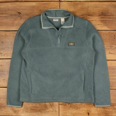 Vintage L.L.Bean Outdoorjacke L Fleece Grün Damen