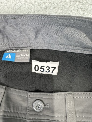 Eddie Bauer Pants Mens 34x32.5* First Ascent Guide Pro Gray Fleece Lined Hiking - Picture 20 of 20