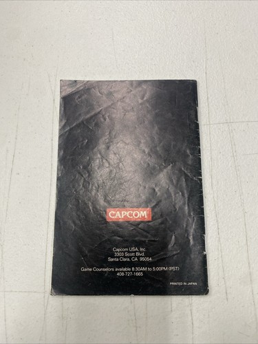 STREET FIGHTER II TURBO 2 Super Nintendo SNES Manual Instruction ONLY - Picture 2 of 2