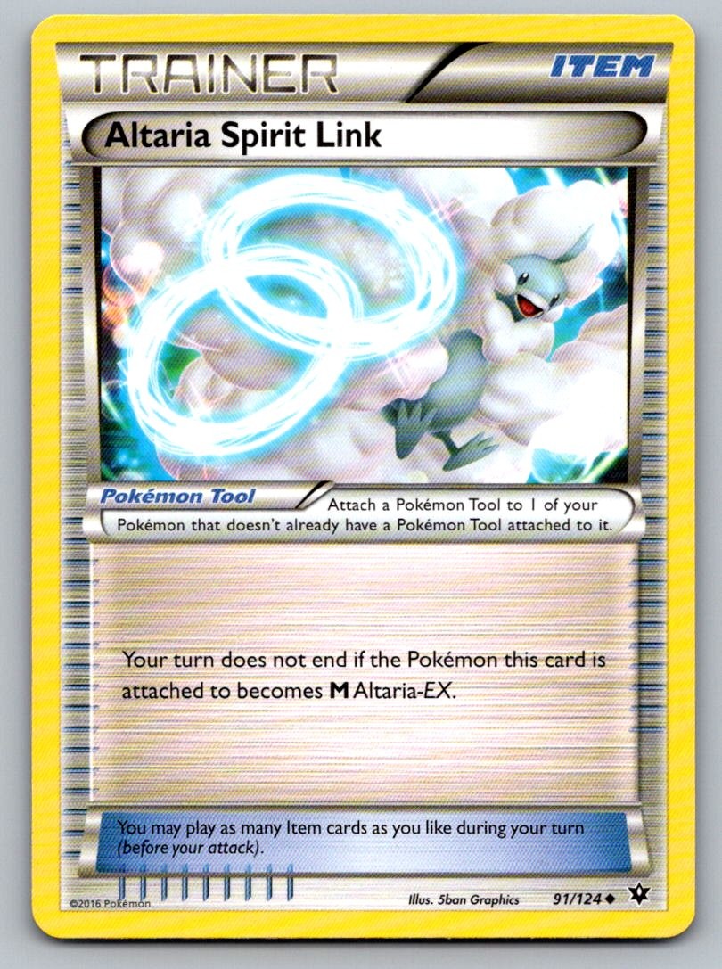 Altaria Spirit Link 91/124 Uncommon Fates Collide Pokemon Lightly Played