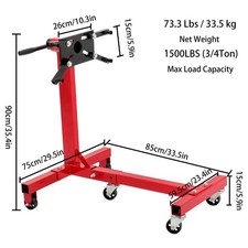 Lablt 34 Ton 1500lb Capacity Rotating Engine Stand Motor Hoist Auto Repair Jack