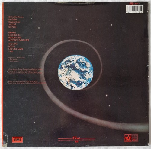 Deep Purple Fireball Reissue LP Album Vinyl Record FA 4130931 Fame  - Picture 2 of 4