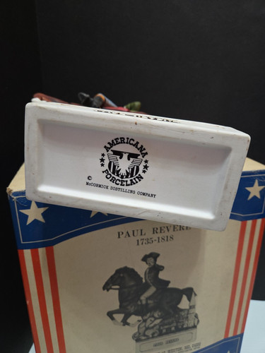 McCormick Bourbon Whiskey Figur Dekanter THE PATRIOTS Paul Revere mit BOX - Bild 11 von 22