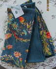 APRIL CORELL SET OF 3 KITCHEN TEA TOWELS 19X27''WILDFLOWERS  BEAUTIFUL MULTI NEW