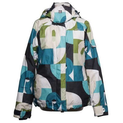 Roxy, Skijacke, Damen, Größe: S, Utility, Blau/Weiß/Mehrfarbig, Polyester #Z5q