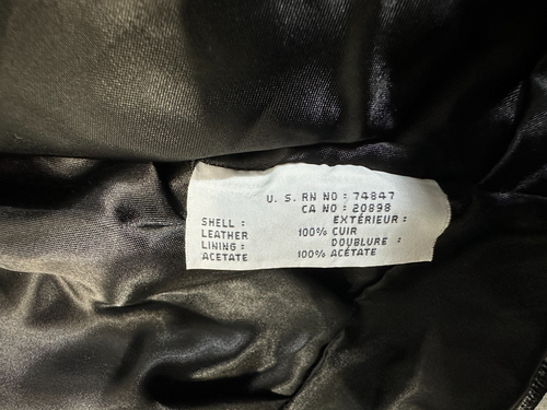 Andrew Marc Giacca Pelle Donna LG Nera Texturizzata Full Zip Anni 90 Moto Hip 44" - Foto 15 di 17