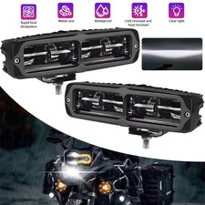 2x 6inch Led Driving Light Bar Spot Flood Work Lamp Fog Pods Offroad Suv 4wd Utv