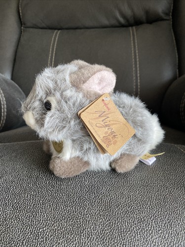 Miyoni Tots von Aurora Baby Hase Kaninchen grau weiß hellbraun Plüsch 8 Zoll Ostern - Bild 8 von 8