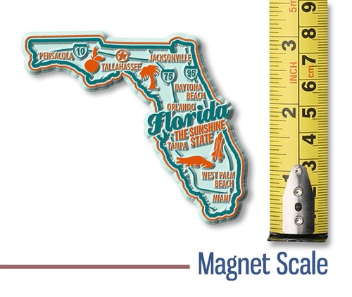 "Imán Florida Premium State de imanes clásicos, 3,4"" x 2,9" - Imagen 2 de 5