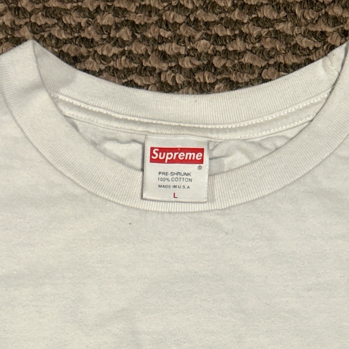 Supreme ペイズリー　box logo Tシャツ Supreme Box Logo Paisley White Blue Pre-Shrunk Cotton Men's Large