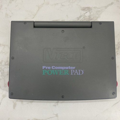 VTECH Pre Computer Power Pad Kids Laptop Vintage Powered On W/batteries, No Cord - Picture 4 of 10