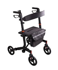 Ridder Assistent Rollator Gehwagen Gehhilfe mit Zubehör 8kg leicht 125kg Alu NEU