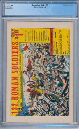 Incredible Hulk #105 (1968) CGC 9.0 - Bild 2 von 2