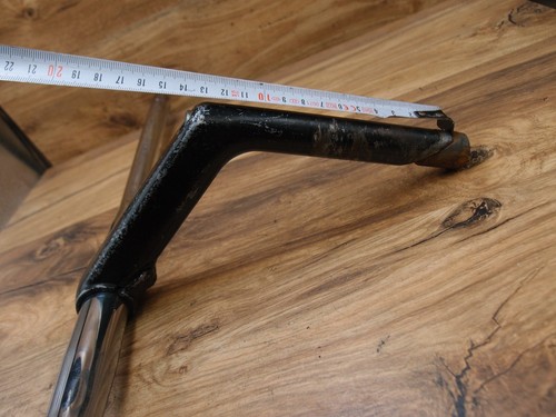 Stahl verchromt Flat Lenker + Quill Vorbau ITM Bioline Made in Italy 22mm Quill - Bild 4 von 14