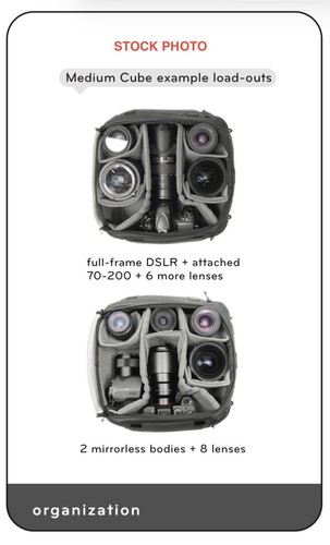 Peak Design Camera Cube Medium Black V1 (BCC-M-BK-1) Very Good - Picture 11 of 13