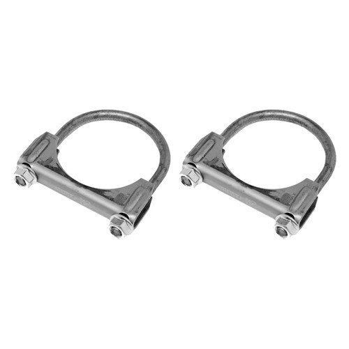 Abrazadera de escape de perno en U de acero, 2,5" pulgadas - Juego de 2