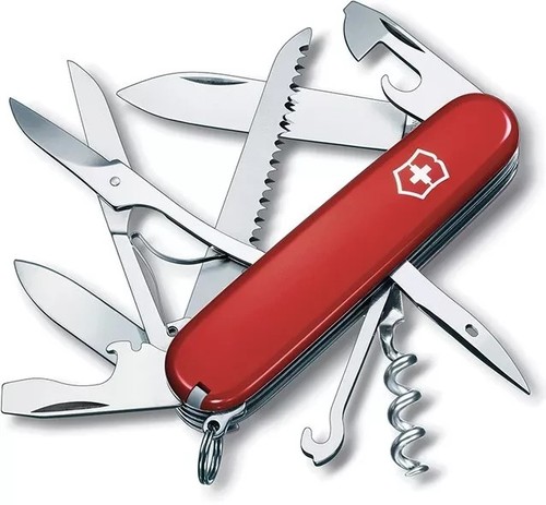 Coltello multiuso Coltellino svizzero VICTORINOX Huntsman Red 15 funzioni - Foto 3 di 5