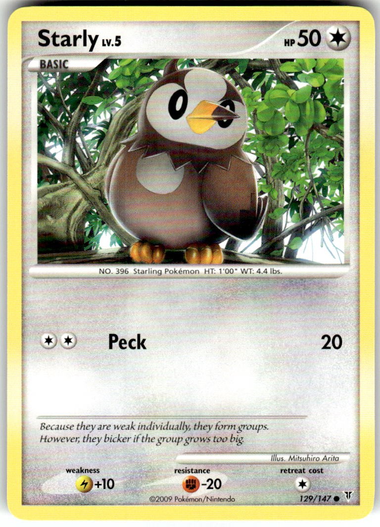 Starly 129/147 Common Supreme Victors Pokemon Near Mint