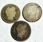 1898 P, O, S Dime 10c Liberty Head / Barber Ungraded Circulated Silver US Coin