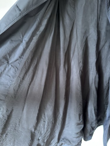 Rag & Bone Trench Coat 4 Womens Charcoal Lightweight Nylon Pocket Buttons - Picture 16 of 17