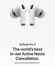 NEW SEALED W/ AppleCare+ Apple AirPods Pro 3 Heart Rate Sensor Live Translation