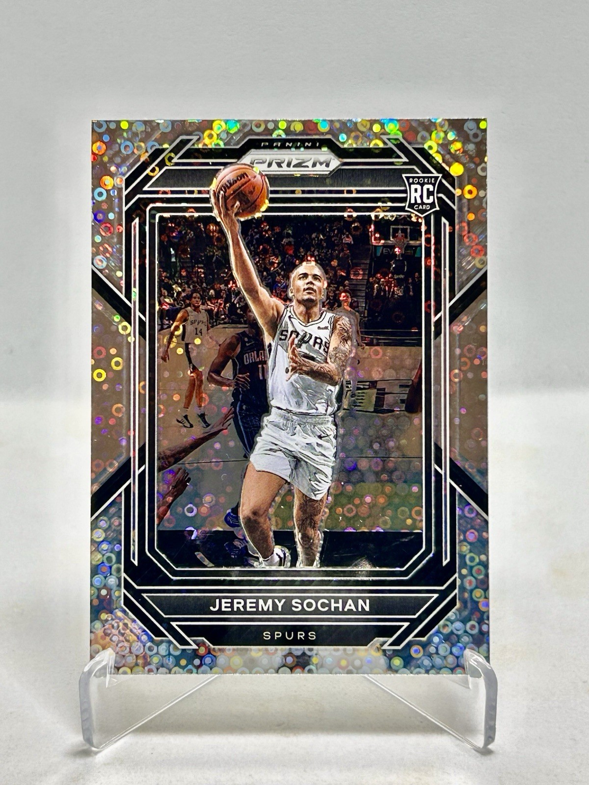 2022-23 Panini Silver Prizm Jeremy Sochan Fast Break Prizm RC #263 Rookie Card