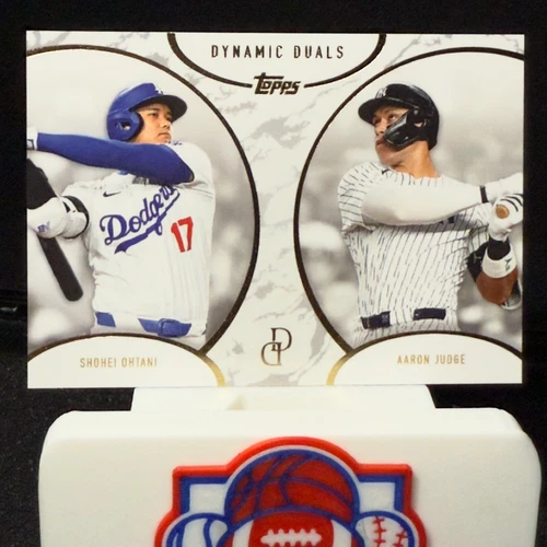 2025 MVP Topps Dynamic Duals Aaron Judge Shohei Ohtani Yankees Dodgers SP