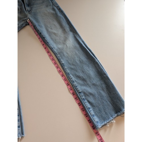 Mother Denim Jeans The Hustler Ankle Fray Au Revoir Boho Distressed Blau Gr. 26 - Bild 14 von 14