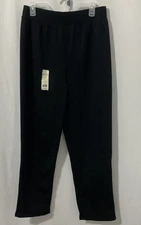 Bobbie Brooks Women’s Pull On Sweatpants Straight Leg Black Medium