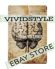 Human Brain Metal Poster Tin Sign Vintage Medical Poster