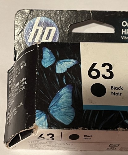 HP 63 Schwarz Original Tintenpatrone Abgelaufen Aug 2022 - Bild 2 von 5