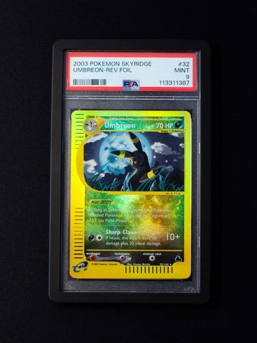 Pokemon 2003 Umbreon Skyridge Reverse Holo #32 PSA 9