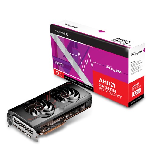 VGA SAPPHIRE PULSE RADEON RX 7700 XT 12GB Gaming GDDR6 (UEFI) - Foto 3 di 3