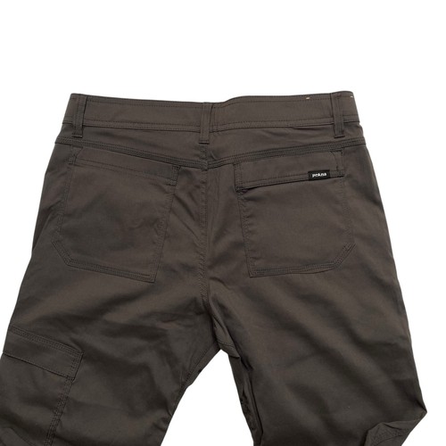 NEW Prana Stretch Zion Straight Pants Relaxed Fit Mens 36x32 Gray Nylon Stretch - Bild 4 von 4