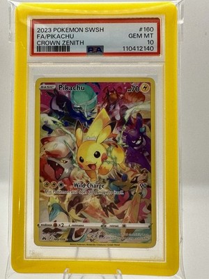 大*白様 2023 Pokémon ピカチュウ Gem Mint PSA10 2023 Pokémon Pikachu 160 Crown Zenith Full Art PSA 10 Gem Mint | eBay
