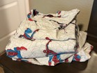 Pottery Barn Kids Spider-Man 3 Piece TWIN Bed Sheet Set Flat Fitted, Pillowcase
